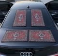 Otantik Desenli Halı Görünümlü Araba Paspası (Mercedes Logo Tasarım)