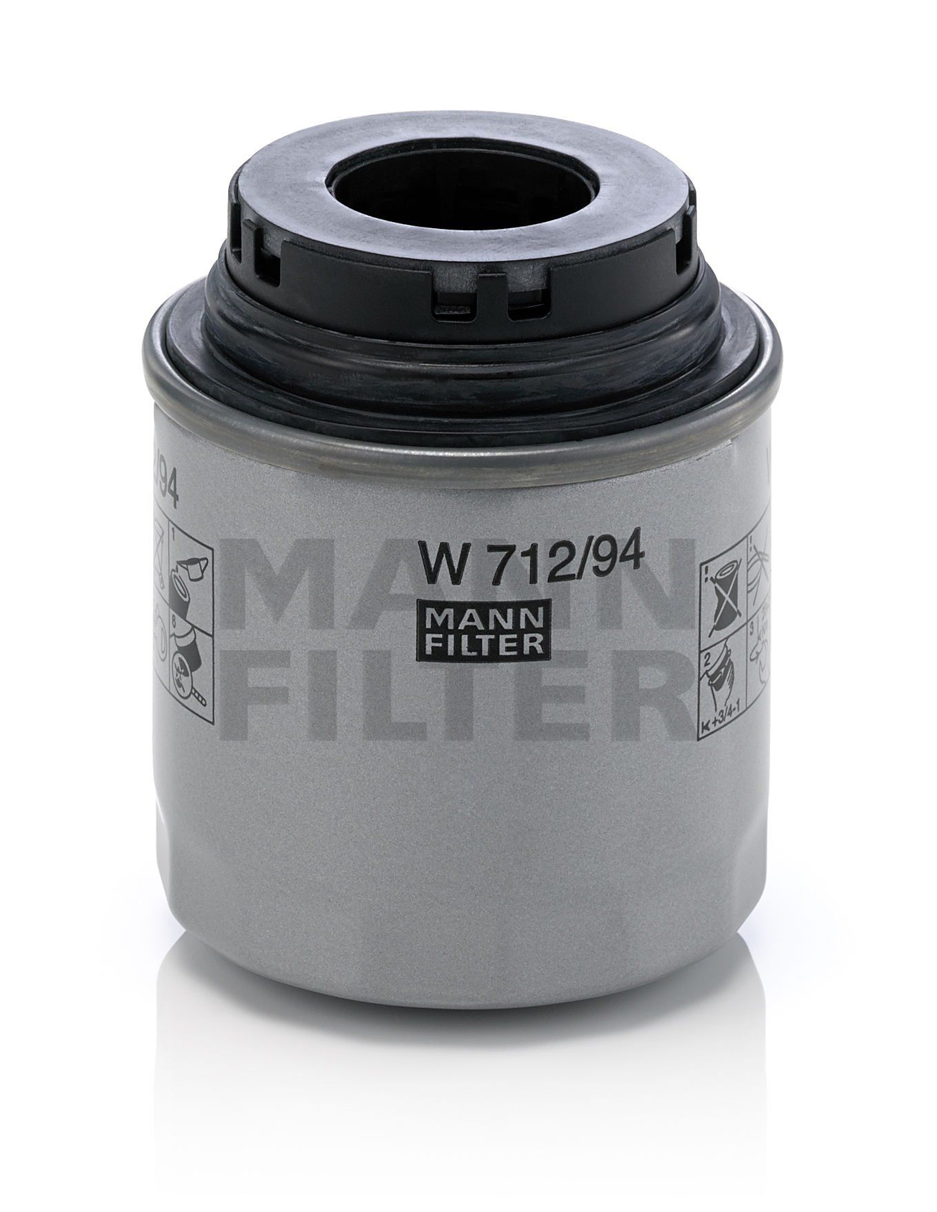 W 712/94 Mann Filter ㅤVolkswagenㅤ Caddy III (2KA, 2KB, 2KH, 2KJ, 2CA, 2CB, 2CH, 2CJ) 1.2 TSI Yağ Filtresi