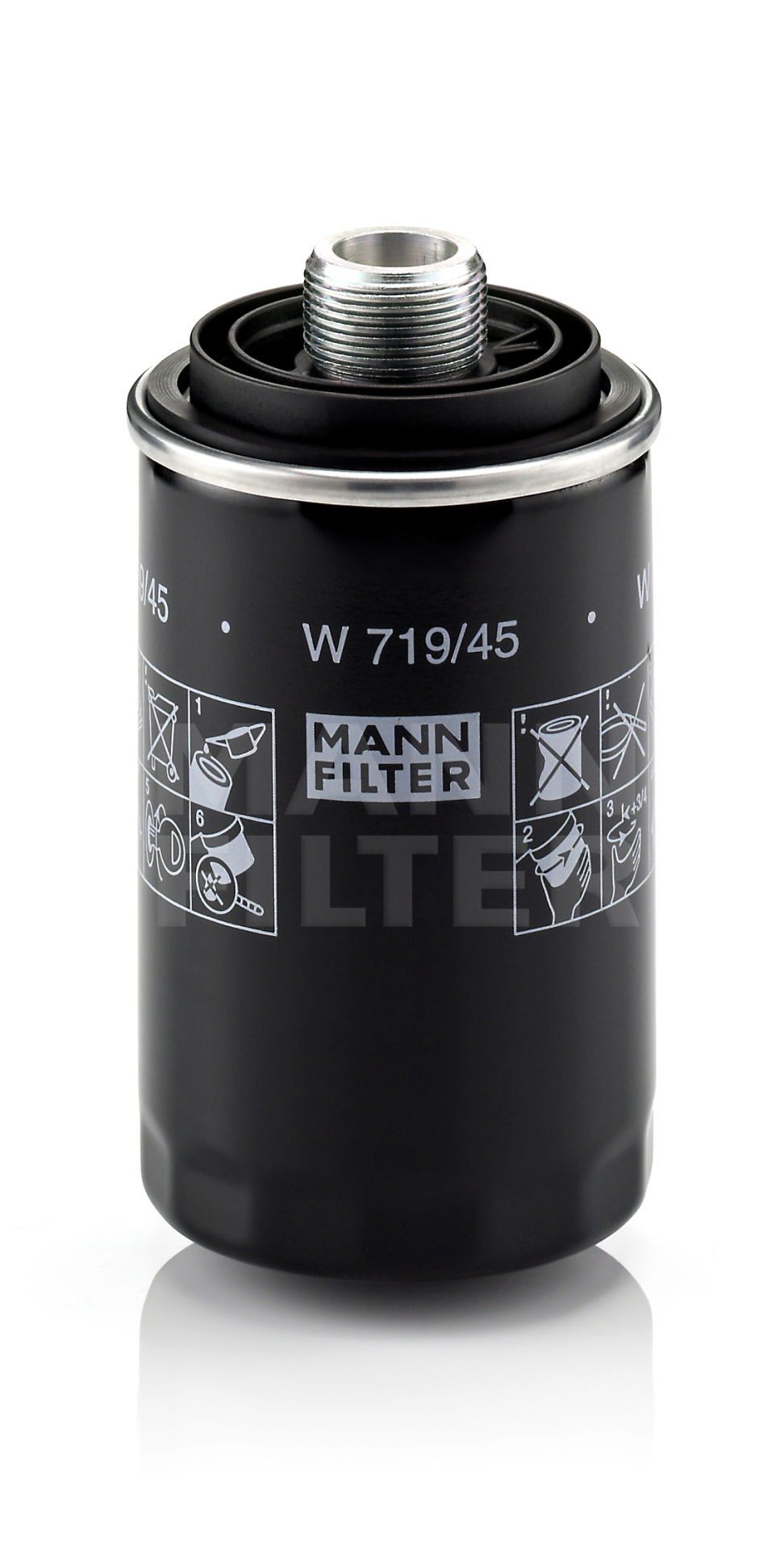 W 719/45 Mann Filter ㅤVolkswagenㅤ Passat (362, 365) / Passat CC (357) 1.8 TSI Yağ Filtresi